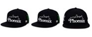 Rings & Crwns Men's Black Phoenix Skyline Snapback Adjustable Hat